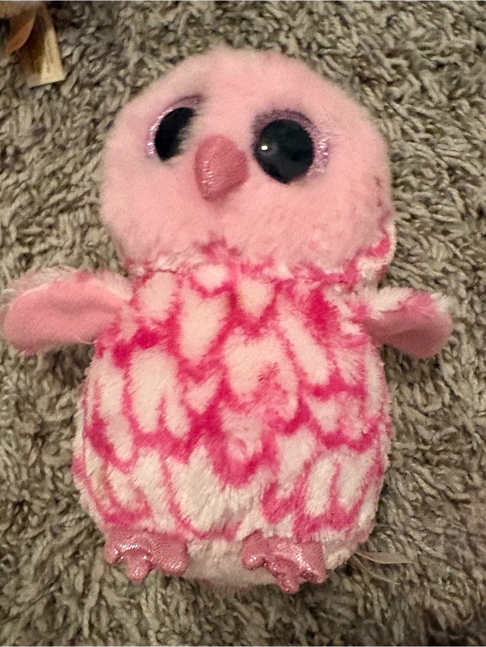 Ty Pinky Plush Kids Accessory - Pink and White